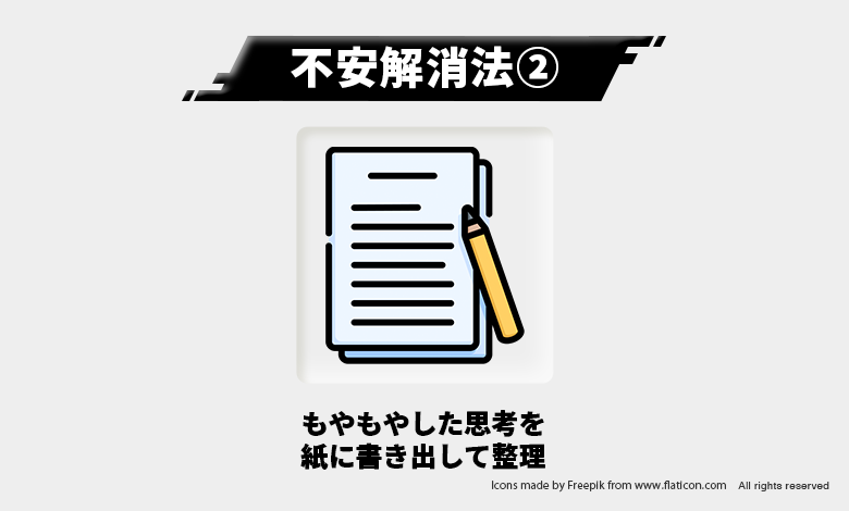 不安解消法②ー書き出す